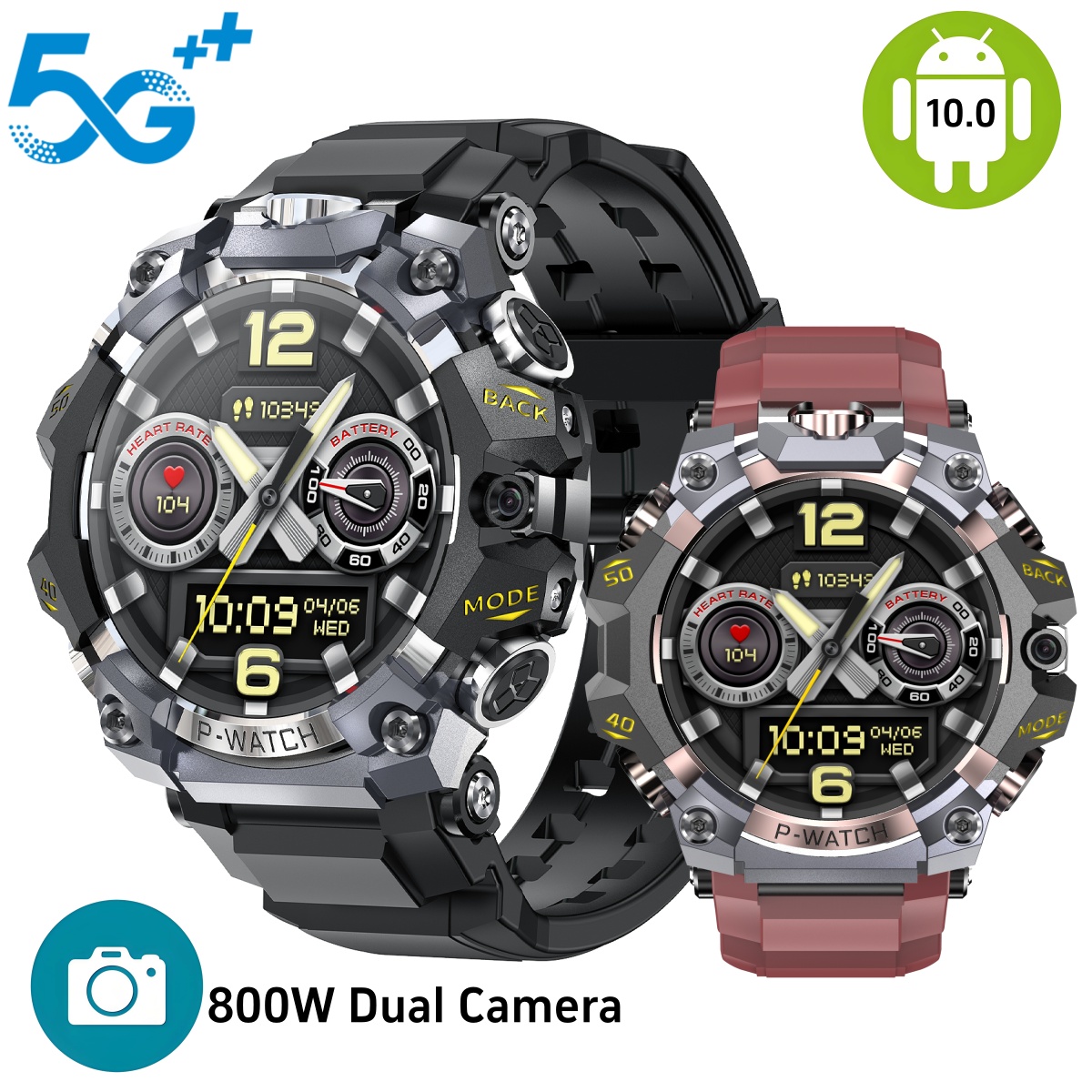 Heart Rate Gps Watch - สมาร์ทวอทช์ Q668 ระบบ Android 10.0 หน้าจอ