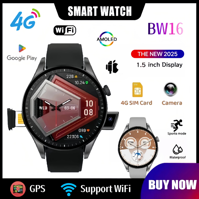 Heart Rate Gps Watch - สมาร์ทวอทช์ 4G รุ่นใหม่ BW16: รองรับ WiFi