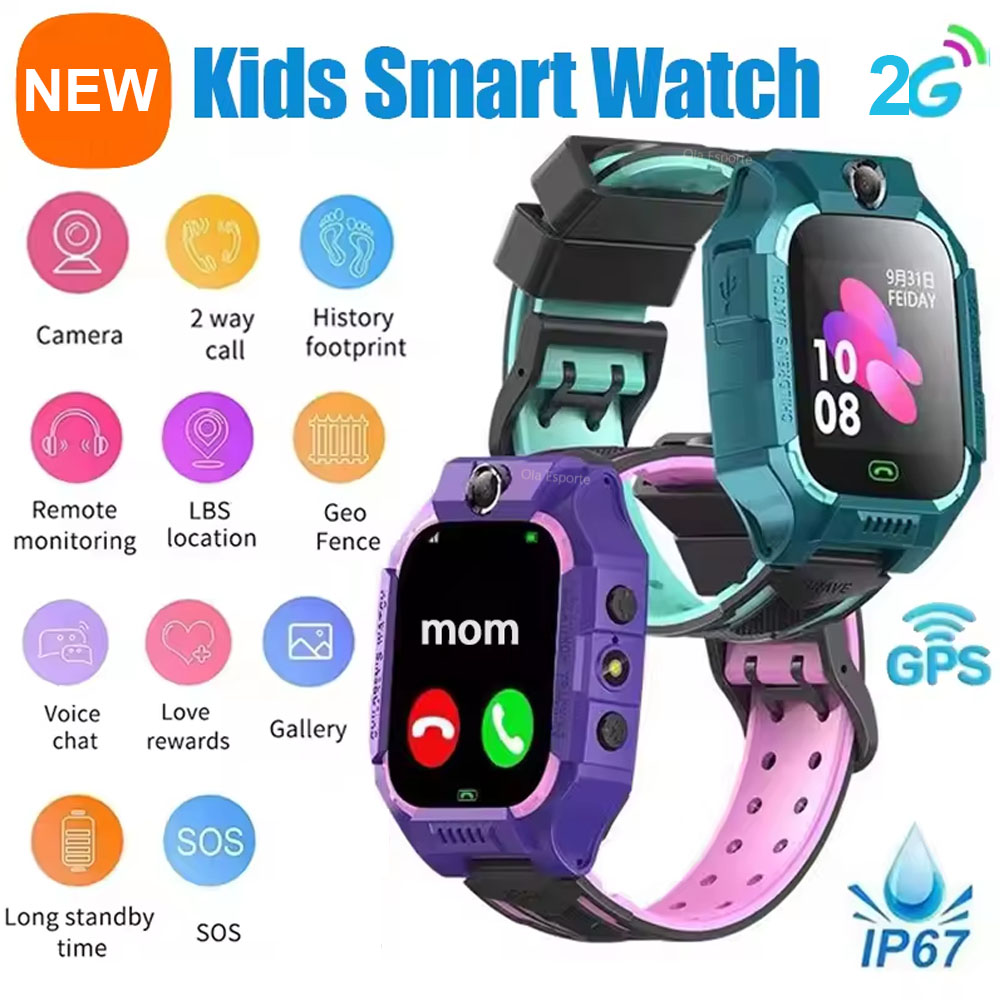 Smartwatch Watches Birthday Gift For Girls - นาฬิกาอัจฉริยะสำหรับเด็ก 2G โทรศัพท์มินิสำหรับเด็กพร้อมฟังก์ชันโทรฉุกเฉิน SOS กล้องถ่ายรูป นาฬิกาการ์ตูน