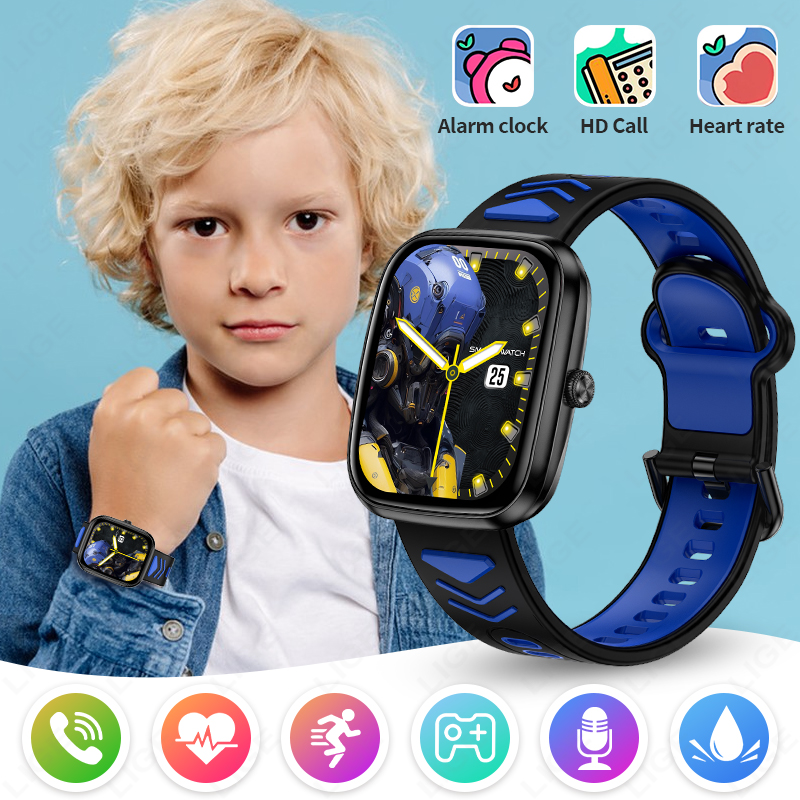 Smartwatch Watches Birthday Gift For Girls - LIGE 2026 สมาร์ทวอทช์รุ่นใหม่สำหรับเด็ก รองรับการโทรผ่านบลูทูธ หน้าจอสัมผัสความละเอียดสูง เล่นเกม