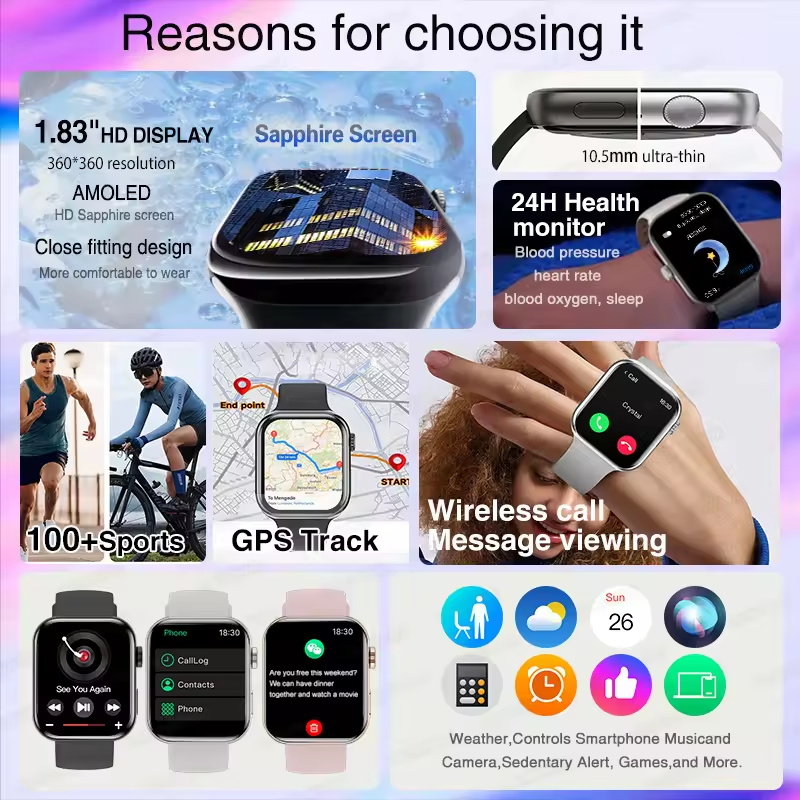 เวอร์ชันสากลแฟชั่นนาฬิกาใหม่ซี - Smartwatch Watches For Women With Gps บทวิจารณ์และราคา