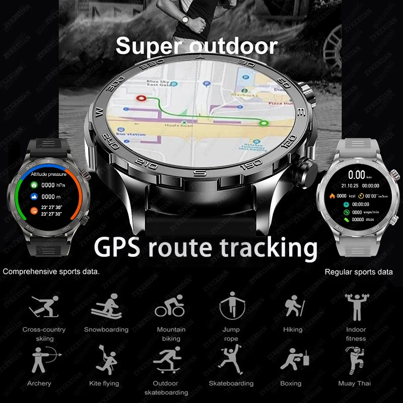 ใหม่ GPS ติดตามสมาร์ทวอทช์ผู้ช - Heart Rate Gps Watch บทวิจารณ์และราคา