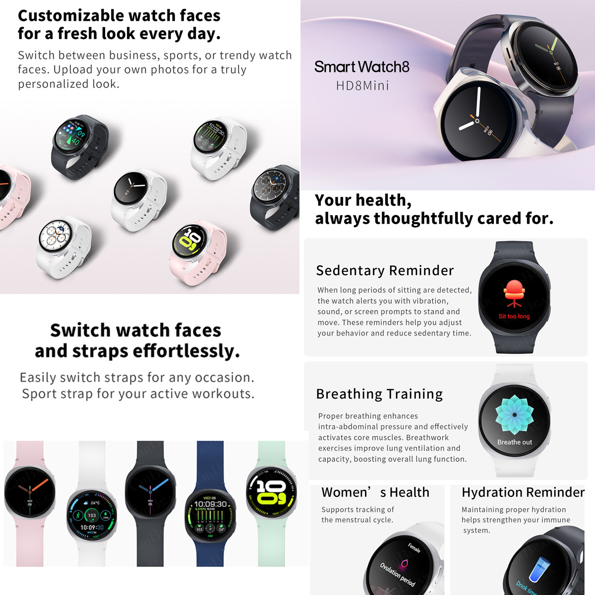 2026 นาฬิกาใหม่ 8 มินิ GPS ติด - Heart Rate Gps Watch บทวิจารณ์และราคา
