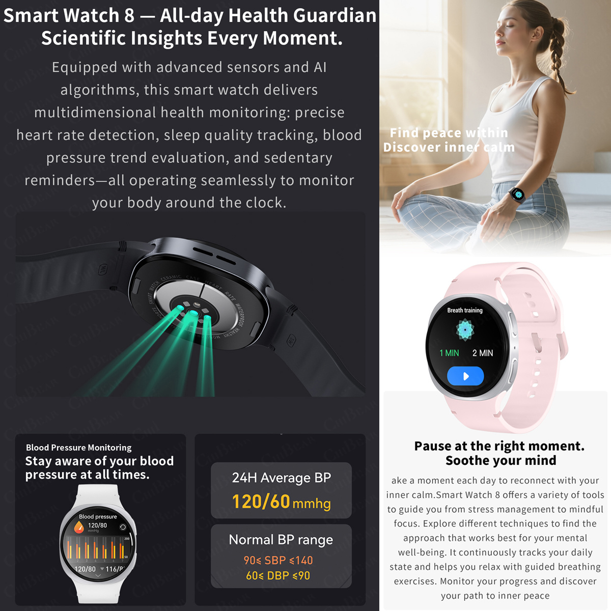 2026 นาฬิกาใหม่ 8 มินิ GPS ติด - Heart Rate Gps Watch บทวิจารณ์และราคา