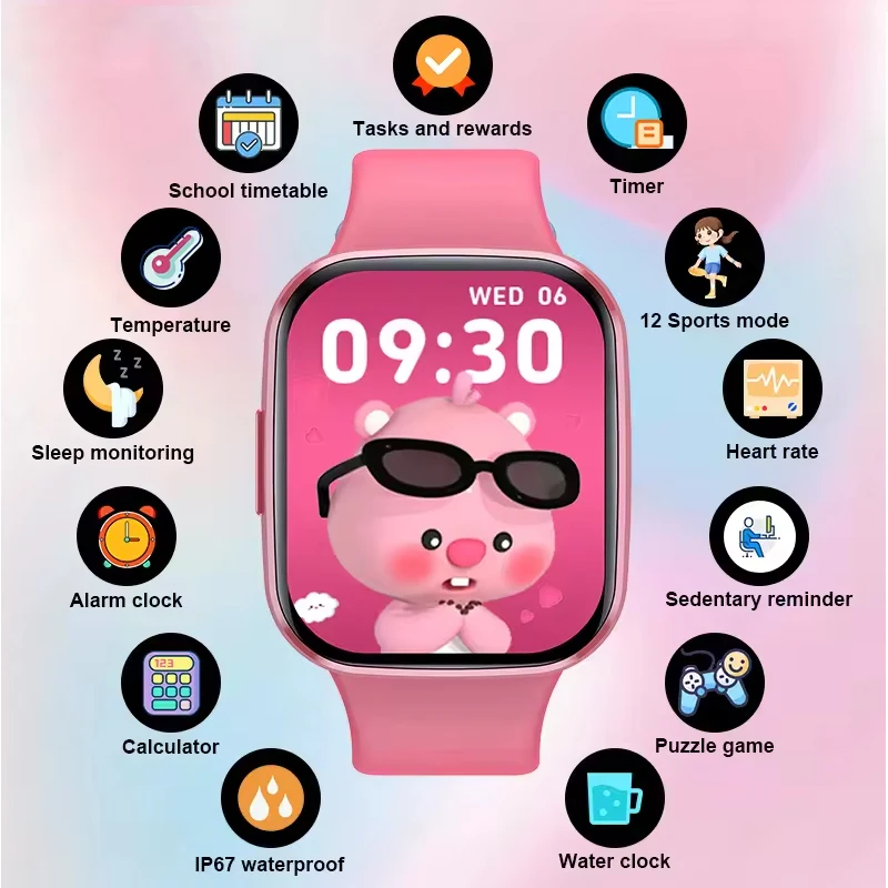 นาฬิกาสมาร์ทนักเรียนเด็กเด็กนา - Smartwatch Watches Birthday Gift For Girls บทวิจารณ์และราคา
