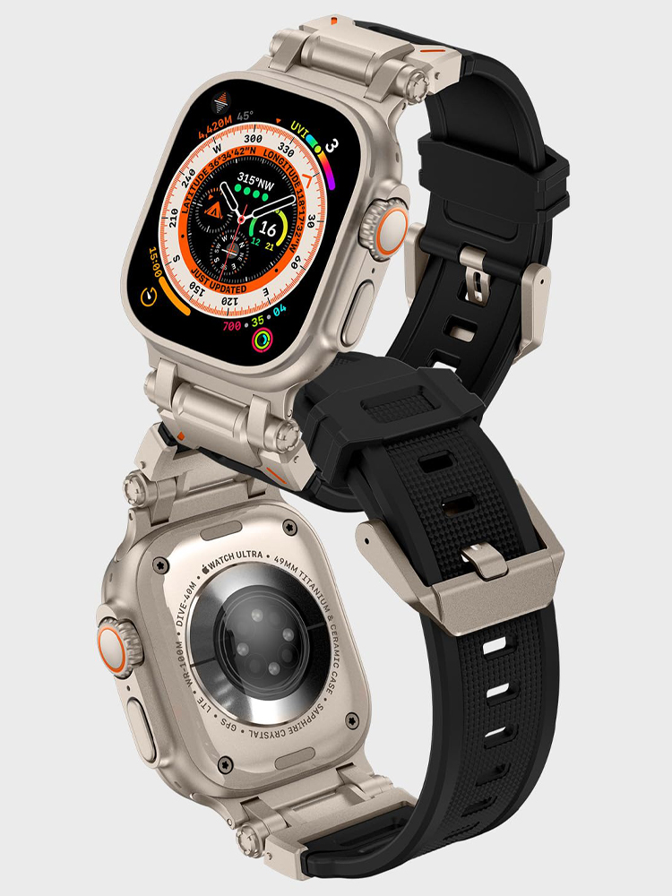 สายซิลิโคนสําหรับ Apple Watch  - Smartwatch Rugged Watches For Men บทวิจารณ์และราคา