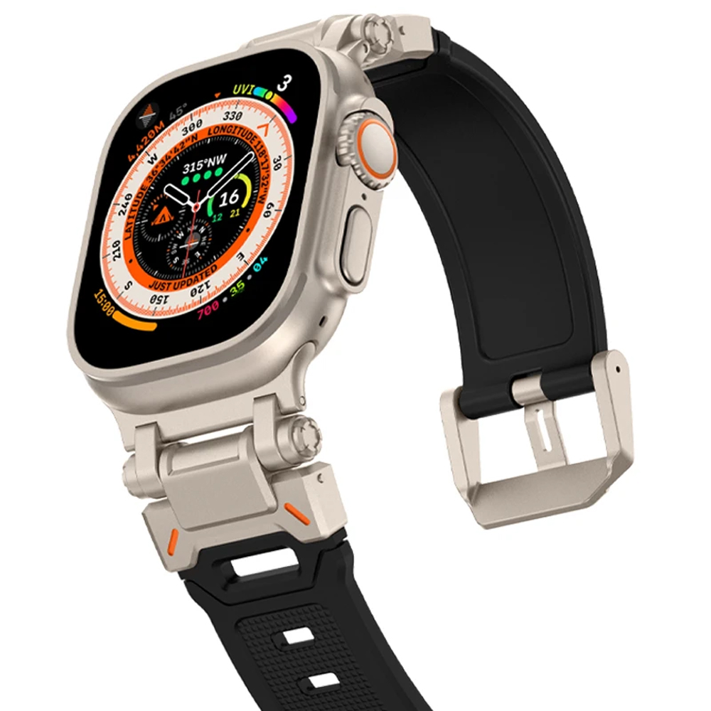 สายซิลิโคนสําหรับ Apple Watch  - Smartwatch Rugged Watches For Men บทวิจารณ์และราคา