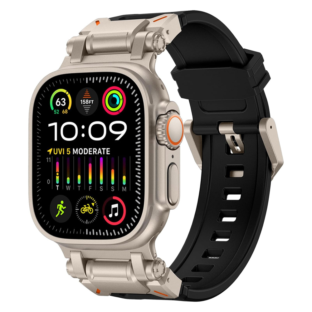 สายซิลิโคนสําหรับ Apple Watch  - Smartwatch Rugged Watches For Men บทวิจารณ์และราคา