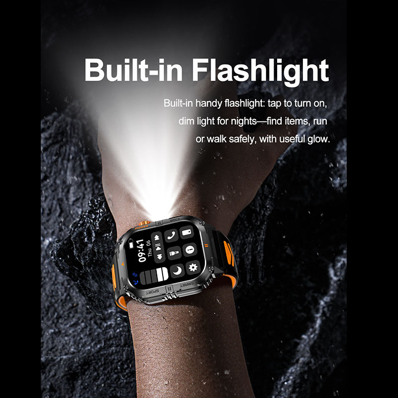 นาฬิกาสมาร์ทวอทช์สำหรับผู้ชาย  - Smartwatch Rugged Watches For Men บทวิจารณ์และราคา