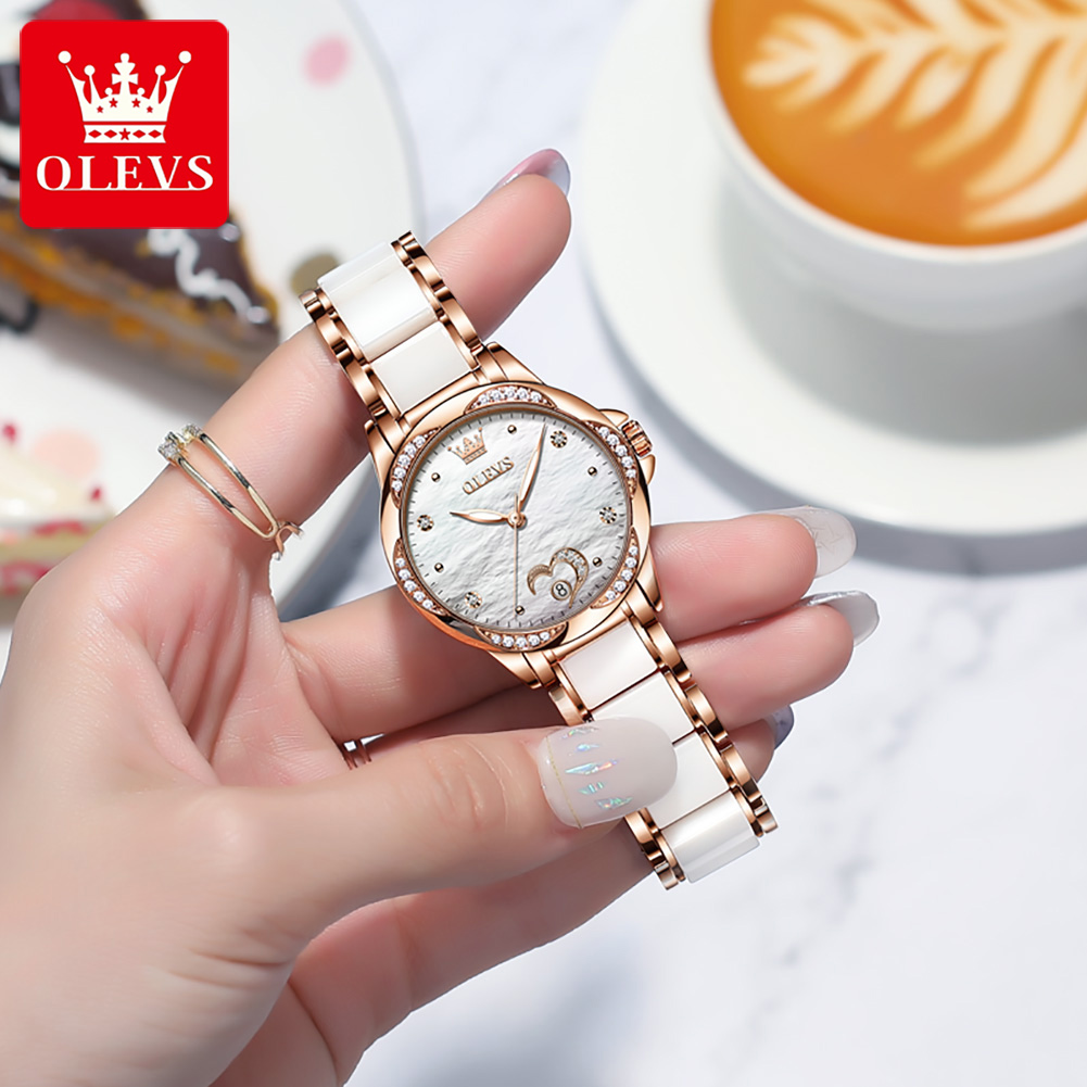นาฬิกาข้อมือผู้หญิง OLEVS 6631 - Watch Bezel Insert บทวิจารณ์และราคา