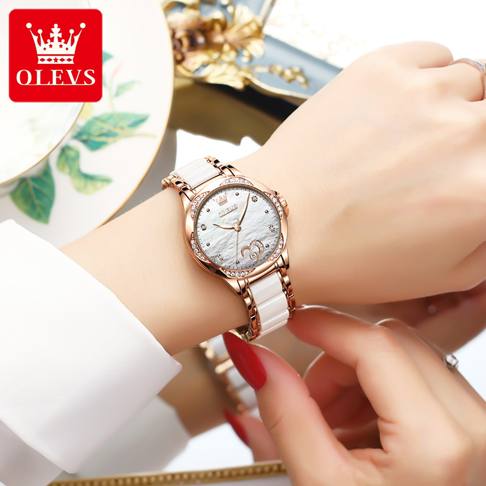 นาฬิกาข้อมือผู้หญิง OLEVS 6631 - Watch Bezel Insert บทวิจารณ์และราคา
