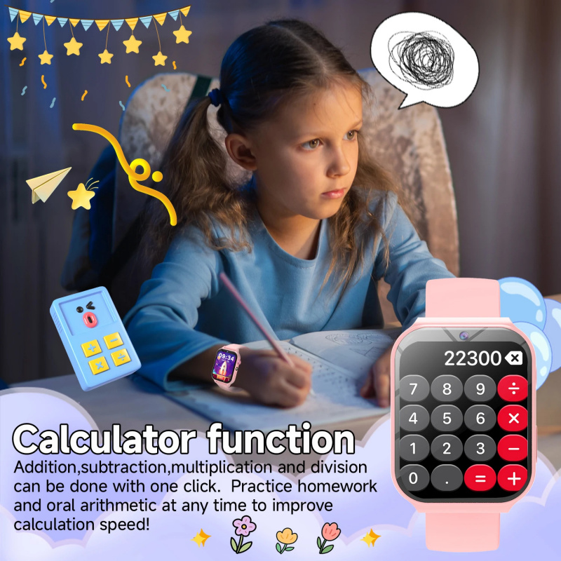 สมาร์ทวอทช์ใหม่สำหรับเด็ก การต - Smartwatch Watches Birthday Gift For Girls บทวิจารณ์และราคา