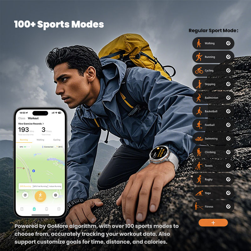 นาฬิกาอัจฉริยะรุ่นใหม่ปี 2026  - Heart Rate Gps Watch บทวิจารณ์และราคา