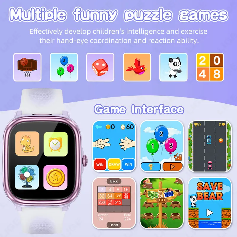 นาฬิกาอัจฉริยะ LIGE สำหรับเด็ก - Smartwatch Watches Birthday Gift For Girls บทวิจารณ์และราคา